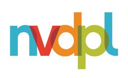 Colourful logo spelling out  NVDPL